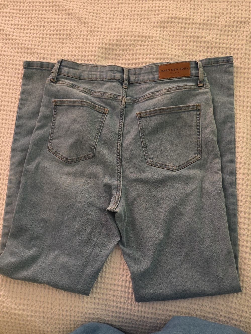 Marc New York Light Blue Slim Straight Jeans - Classic Back Pocket Design